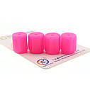 Неонові ковпачки на ніпель колеса Luminous Valve Cap Rose 4 штуки, фото 3