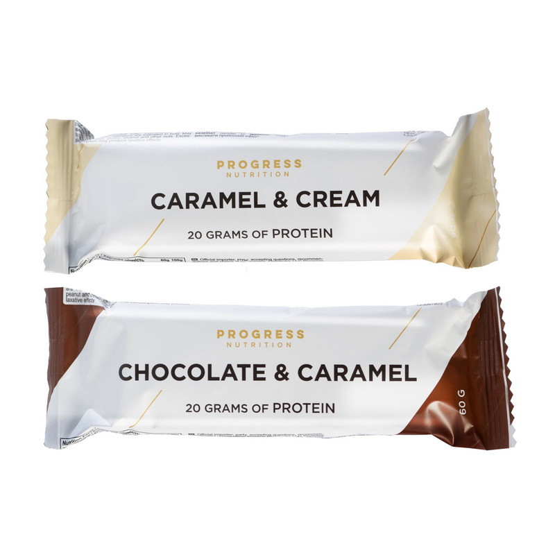 Protein Bar (60 g, caramel & cream), фото 1