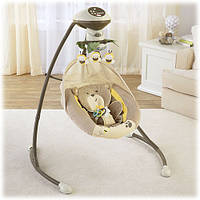 Заколисуючий центр, гойдалки, колиски Fisher Price My Little Snugabear Cradle 'n Swing "Маленьке ведмежа "