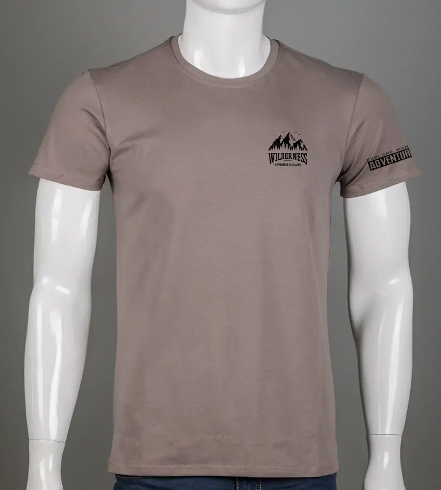 Футболка чоловіча Wilderness 2405м (Уп.4шт M-XXL), Капучино
