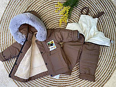 Зимовий дитячий теплий костюм розмір 92 курточка та штанці, фото 4