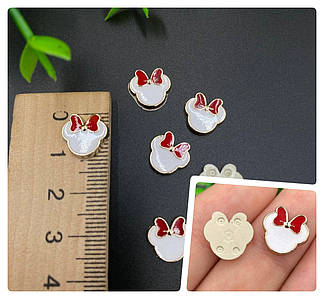 Кабашон / Серединки для бантиків / 1,1см / Упаковка - 5 шт / Mickey Mouse №40