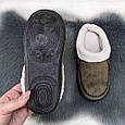 Капці жіночі домашні Dago Style теплі без задника темно-коричневі 4525, фото 5