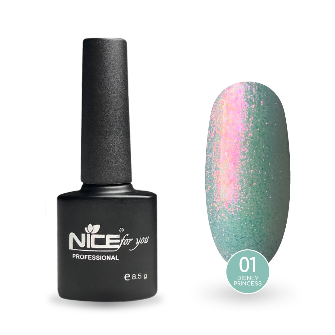 Гель-лак Nice for you Princess №01 Jasmine Небесний 8.5 г