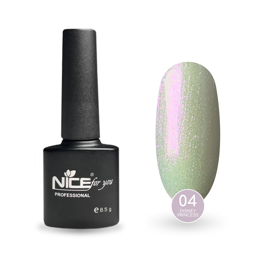 Гель-лак Nice for you Princess №04 Cinderella Перлинно-білий 8.5 г