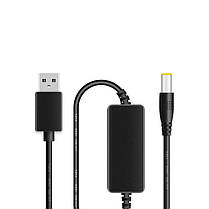 Кабель USB - DC Jack 2,5/2,1 мм, стабілізатор/перетворювач підвищувальний DC-DC 5-9В 0,6А, 1,3 метр, фото 4