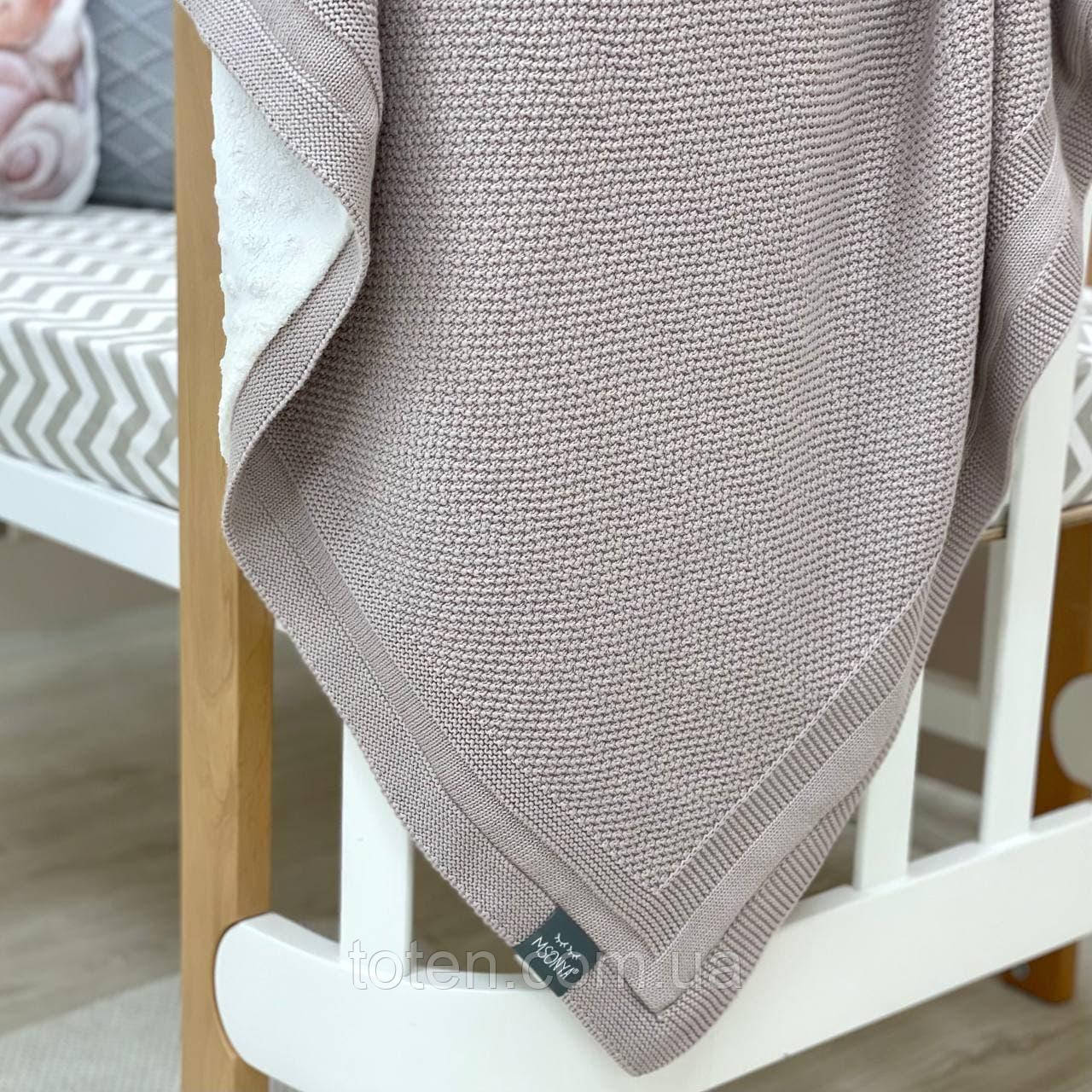 Плед бавовна Wellsoft Рогожка моко, 80х100+/- 2 см топ, фото 1