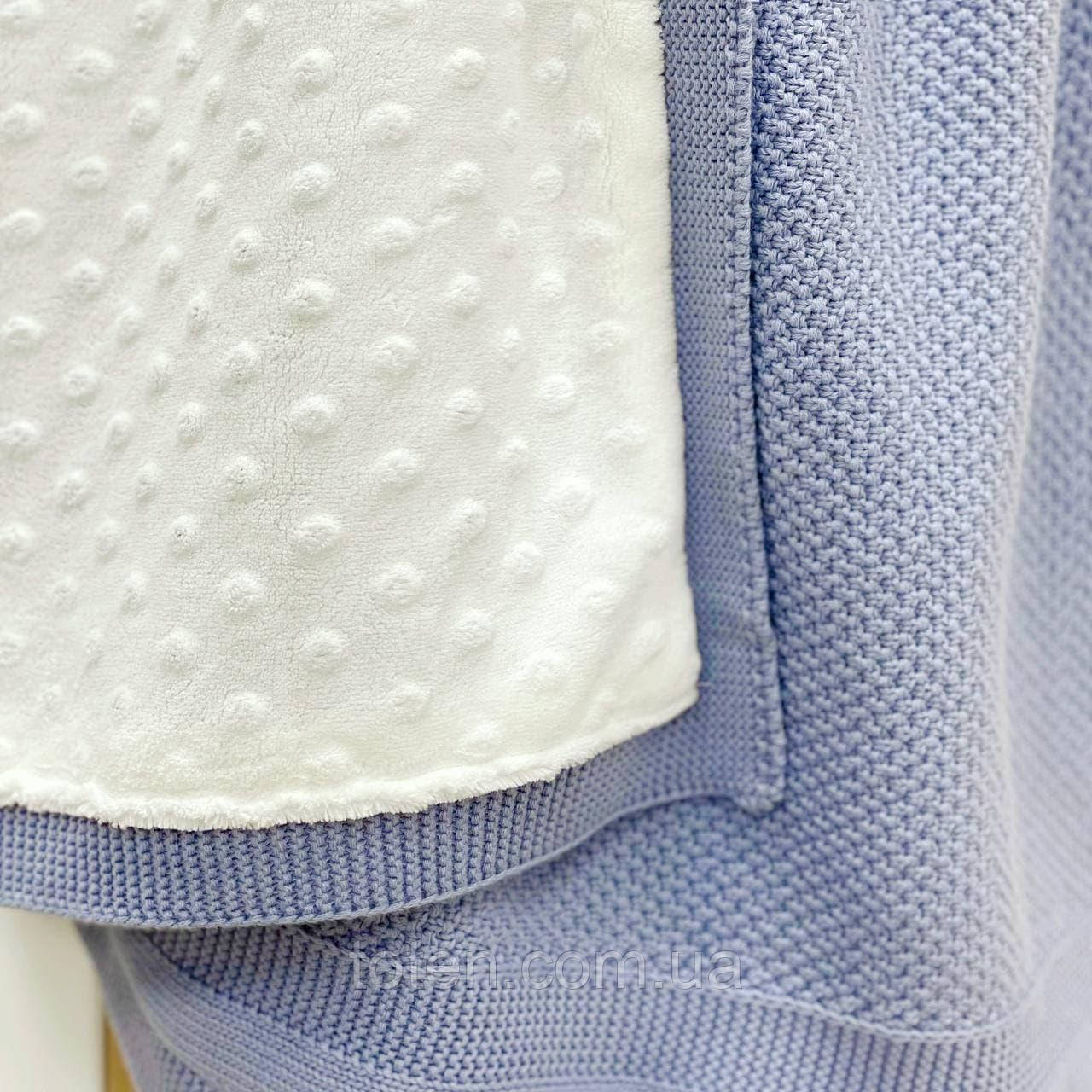 Плед бавовна Wellsoft Рогожка василя, 80х100 +/- 2 см топ, фото 1