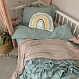 Комплект постільної білизни підліток варена бавовна з рюшем., фото 2