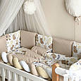 Комплект постільної білизни для новонародженого Happy night Ведмедик з кульками, колір бежевий топ, фото 4