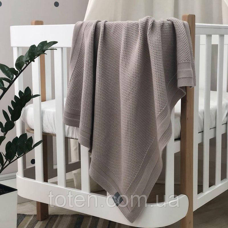 Плед бавовна Рогожка моко, 80х100+/- 2 см топ, фото 1