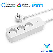 Wi-Fi подовжувач 3 гнізда 1DAL | Розумний мережевий фільтр Tuya (1DL.EU11), фото 6