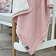 Плед бавовна Wellsoft Рогожка персик, 80х100+/- 2 см топ, фото 3