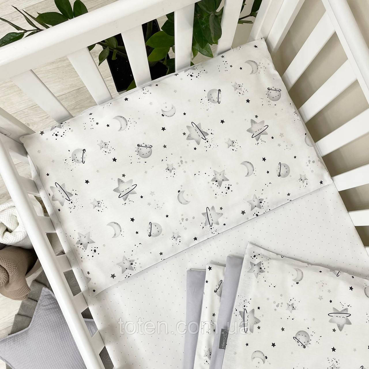Змінне ліжко Happy night Галактика сірий топ, фото 1