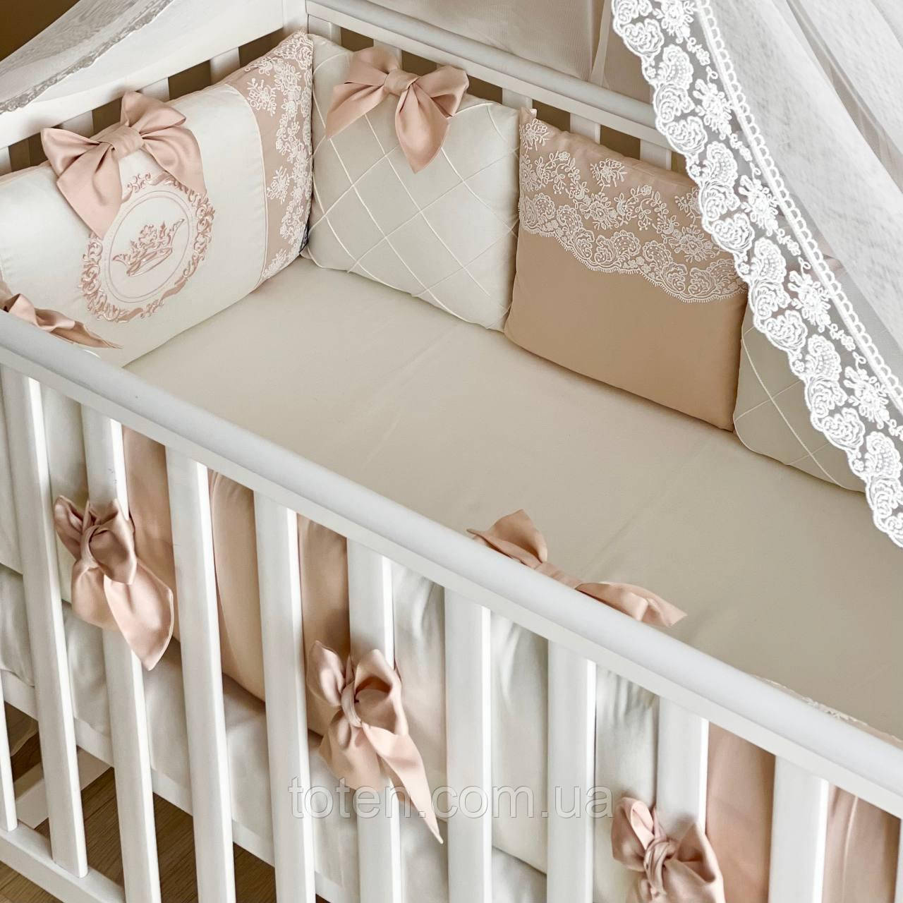 Бортики на 4 сторони Колекція №1 крем топ, фото 1