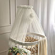 Балдахін з помпонами молочний топ, фото 2