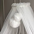 Балдахін з помпонами молочний топ, фото 4