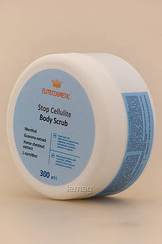 ELITECOSMETIC Антицелюлітний скраб для тіла із охолоджуючим ефектом, 300 г