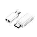 Адаптер перехідник Type-C - Micro USB White, фото 3