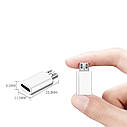 Адаптер перехідник Type-C - Micro USB White, фото 6