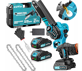Пила акумуляторна ланцюгова міні AVFix V20
