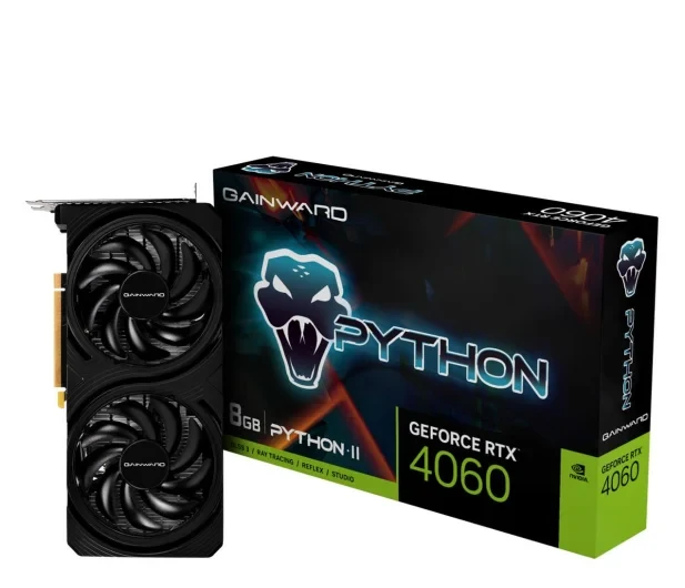 Відеокарта Gainward GeForce RTX 4060 Python II 8GB GDDR6