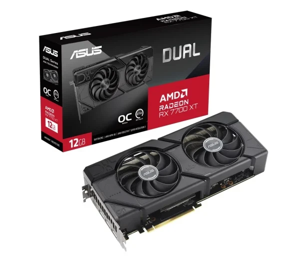 Відеокарта ASUS RADEON RX 7700 XT DUAL OC 12GB GDDR6