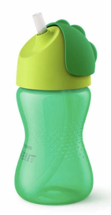 Поїльник Philips Avent з трубочкою 300 мл з 12 міс+ зелений, (Авент) 798/01, фото 1