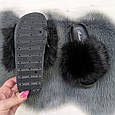 Шльопанці жіночі хутряні чорні 2764_4, фото 2