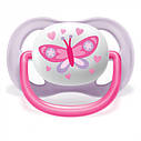 Пустушка ортодонтична Philips Avent ultra air I love для дівчаток з 0-6 місяців (Авент), фото 4