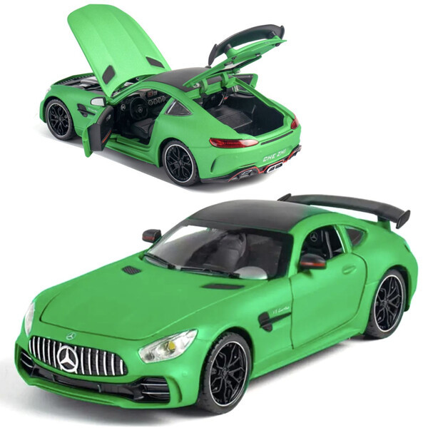 Машинка Mercedes AMG GTR іграшка моделька металева колекційна 20 см Зелений (60213)