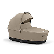 Коляска Cybex Priam 4.0 шасі Matt Black + Люлька Cozy Beige, фото 3