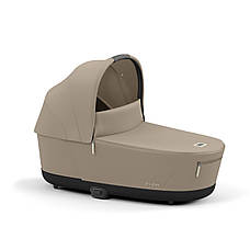 Коляска Cybex Priam 4.0 шасі Matt Black + Люлька Cozy Beige, фото 4