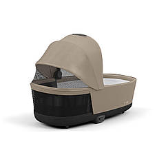 Коляска Cybex Priam 4.0 шасі Matt Black + Люлька Cozy Beige, фото 6