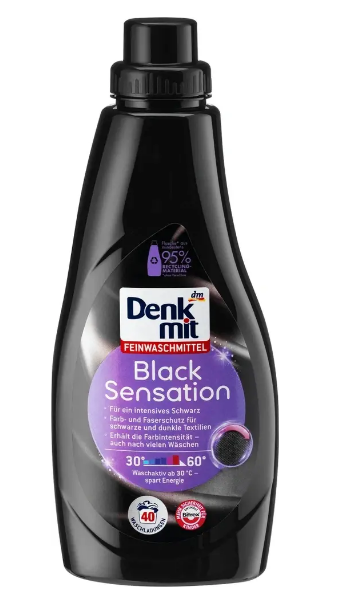 Гель для прання чорних речей Denkmit Black Sensation 1 л 4058172755347