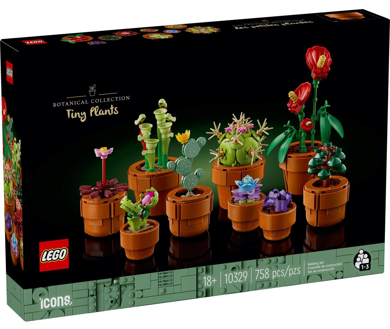 Конструктор для дорослих LEGO Icons Маленькі квіти 758 деталі (10329)
