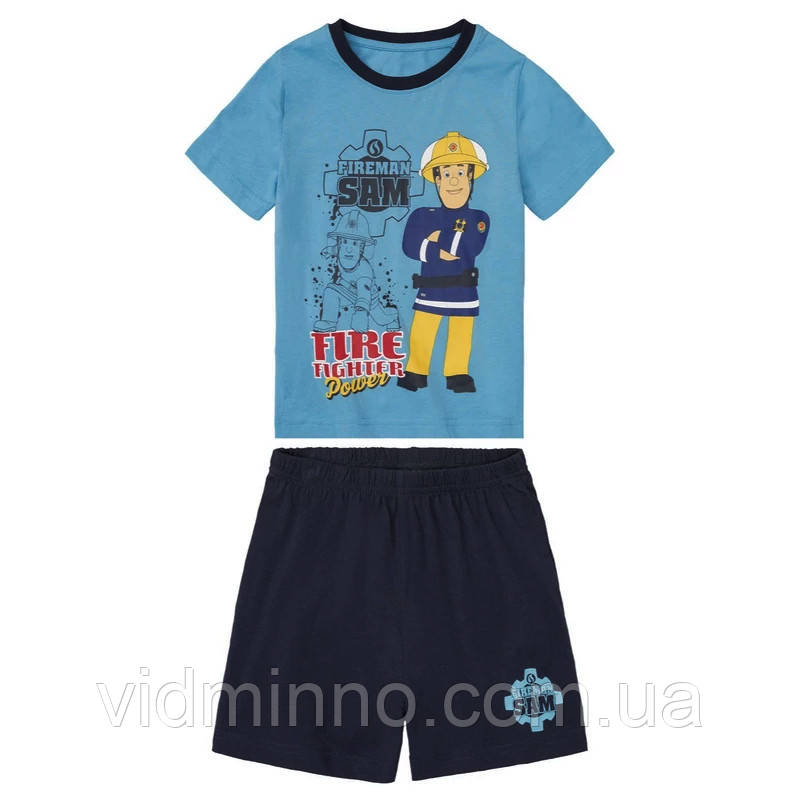 Дитячий костюм комплект піжама для хлопчика Fireman Sam р.98-104 - 2-4 роки, 15000, футболка + шорти