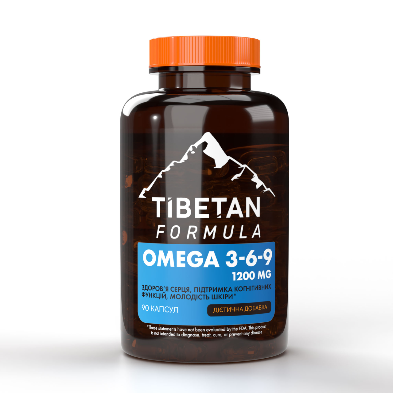 Омега 3-6-9 комплекс Omega 3-6-9 1200 мг 90 капсул Тибетська формула