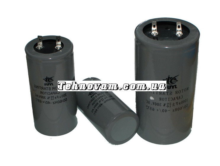 Конденсатор JYUL 100 мкф — 300 VAC Пусковий , фото 1