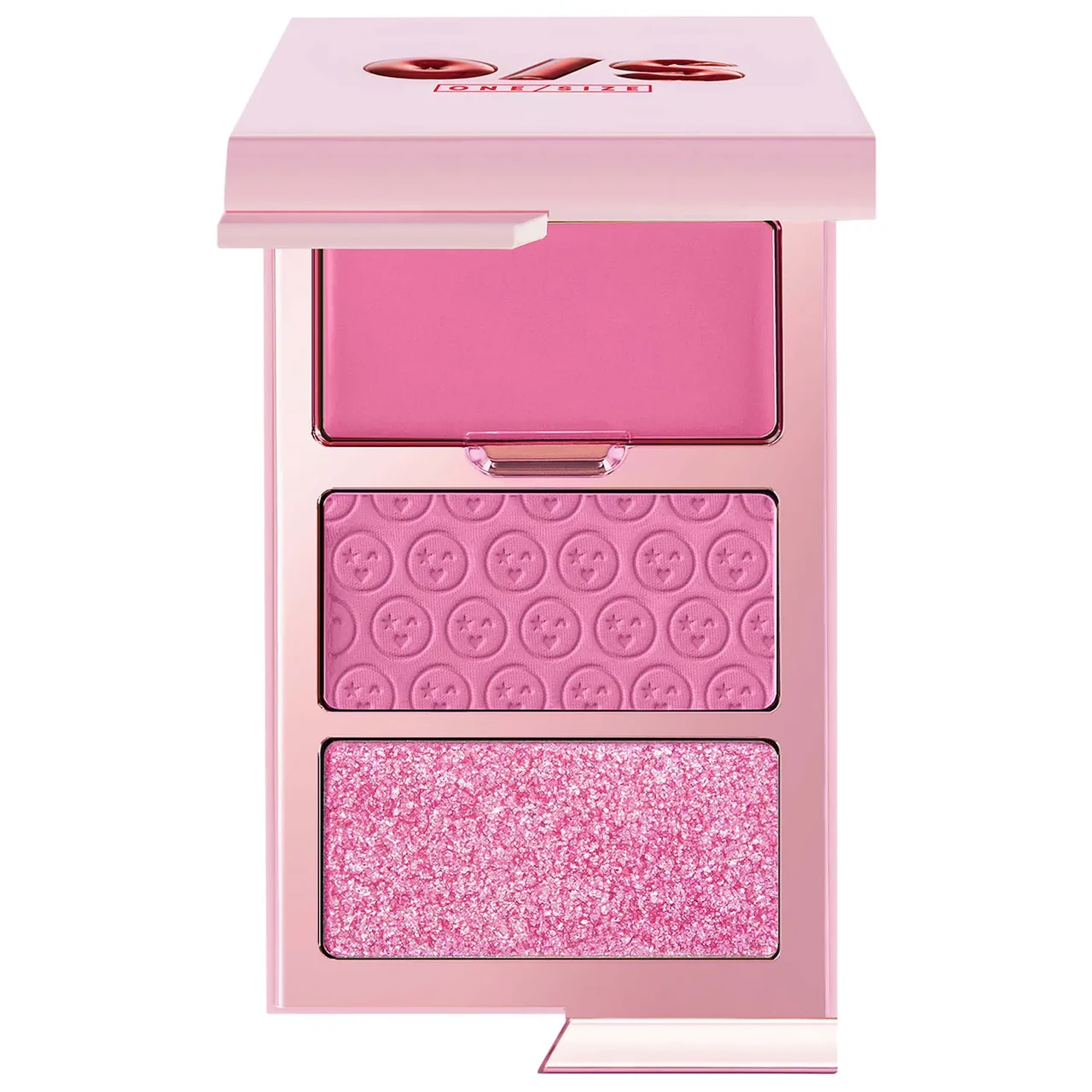 Палітра рум'ян + хайлайтер ONE/SIZE by Patrick Starrr Cheek Clapper 3D Blush Trio Palette Attention Seeker 7 г