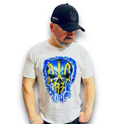 Футболка чоловіча «Каратель» біла