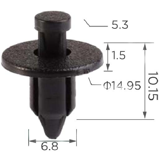Кліпса Ford, Chevrolet 96057846 Toyota 90467-07041 Suzuki 09409-07308-5PK (C564), фото 1
