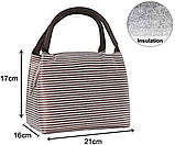 Набір для ланчу, термосумка і ланч бокс на 1000 мл для дітей і дорослих Grill, жовтий, фото 3