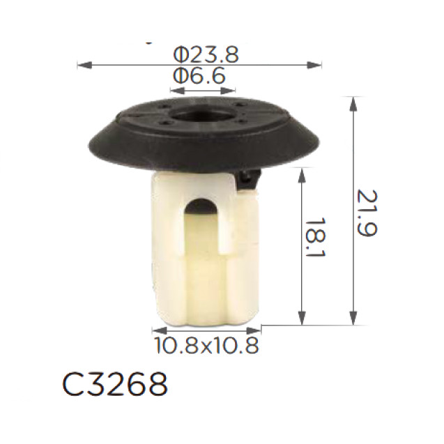 Кліпса втулка фіксатор Bmw 07147265039 (C3268), фото 1