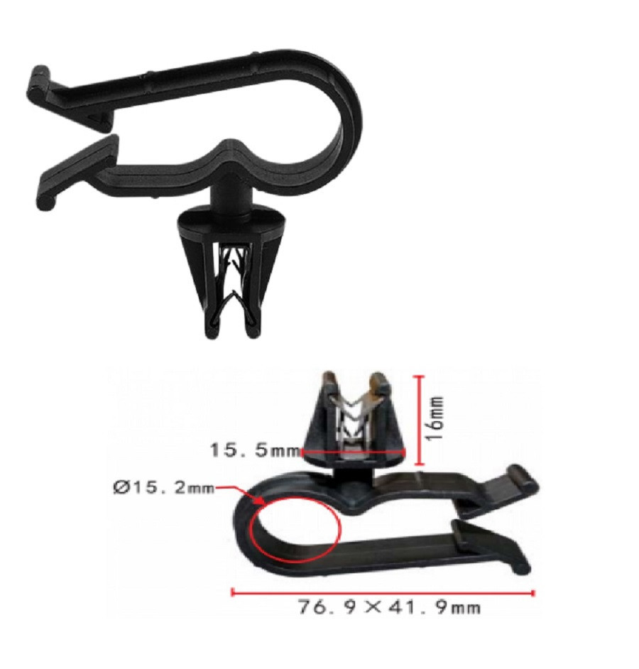 Кліпса тримач трубок електропроводини Ford, Honda (W710718-S307, W710718S307, 21165) (C1108), фото 1