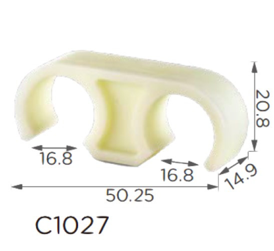Кліпса тримач трубок електропроводини Toyota (87124-25110, 8712425110, 21221) (C1027), фото 1