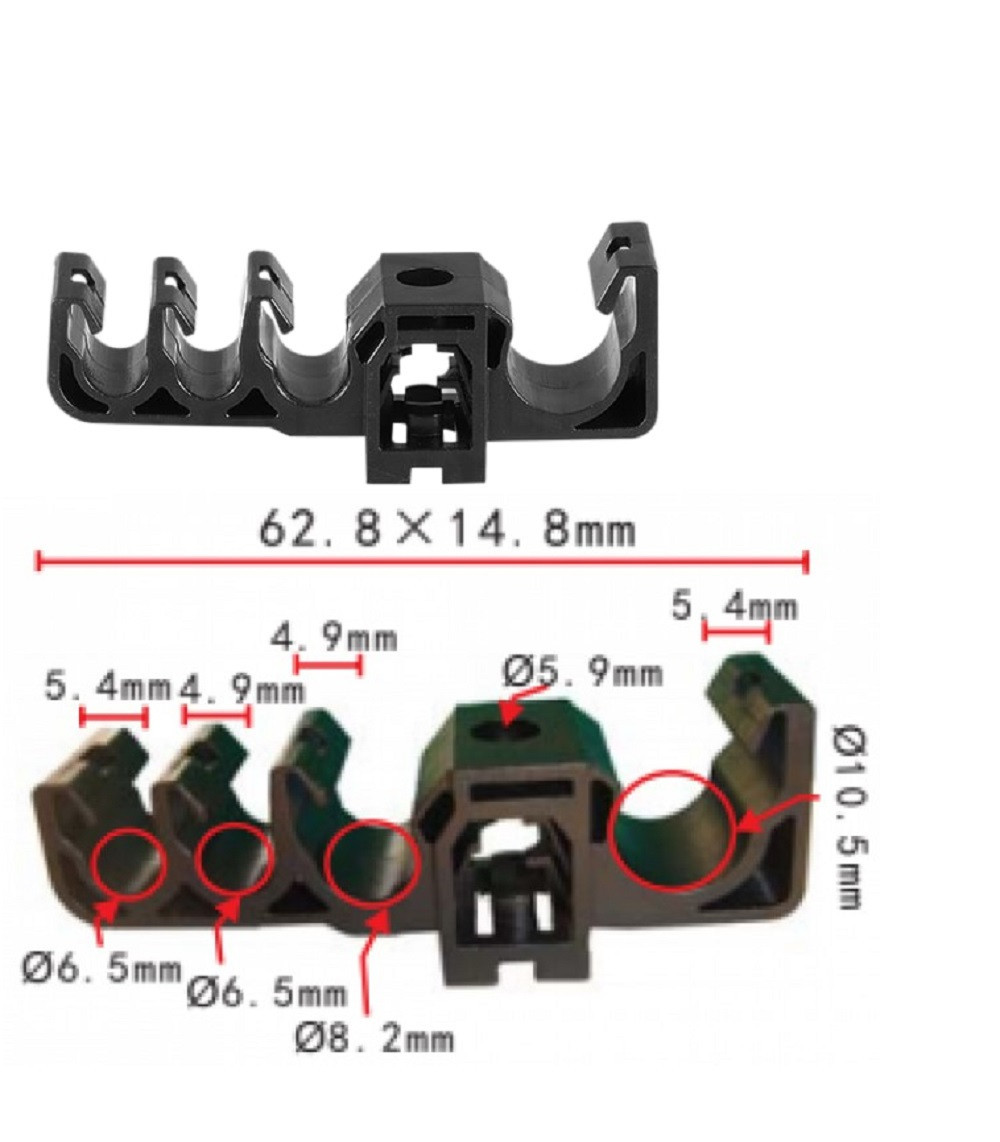 Кліпса тримач трубок електропроводини Toyota (90949-01D14, 9094901D14, 21233) (C1013), фото 1