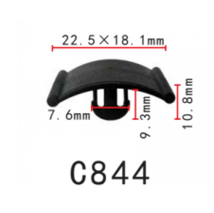 Кліпса тримач утеплювача капота Opel, Форд, Шевроле, Форд, Шевроле (1162488, 90355604, 1162742) (C0844), фото 1