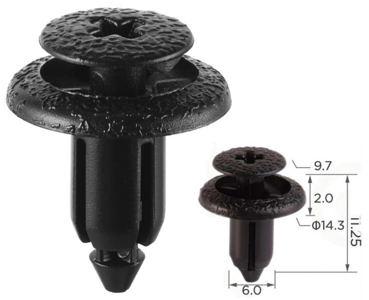 Кліпса для обшивки Lexus Toyota 9046706133B0 9046706133B5 9046706133C0 (C376), фото 1