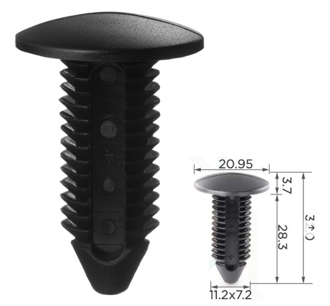 Кліпса для обшиття бампера Cadillac 1631564 Ford Ford, Chevrolet N804379S (C0207), фото 1